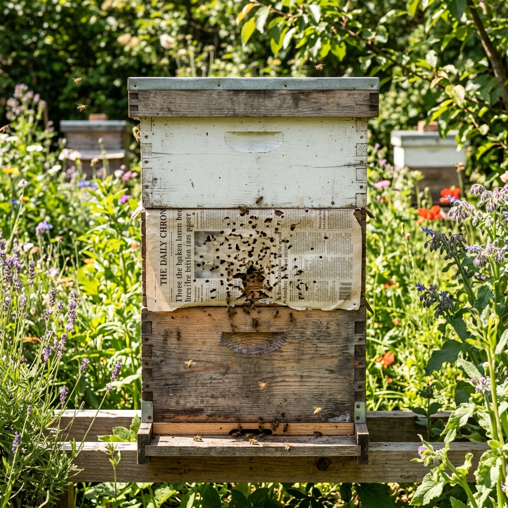 How to Combine Two Hives Using the Newspaper Method